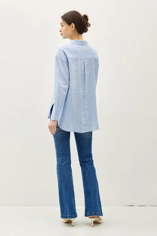 The Hudson Chambray Blouse