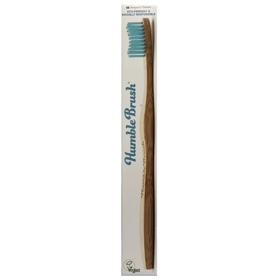 The Humble Co Eco-Friendly Adult Soft Toothbrush - Blue
