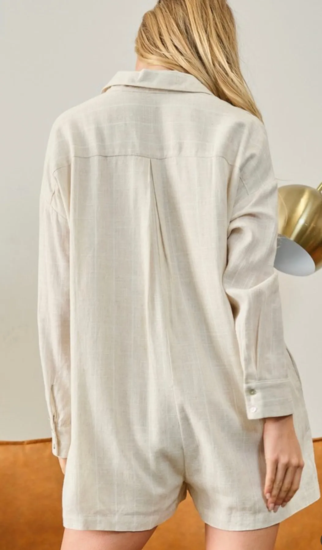 The Lucy Button Up Romper