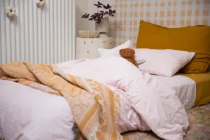 The Midnight Gang Blush Gingham Waterproof Doona Cover
