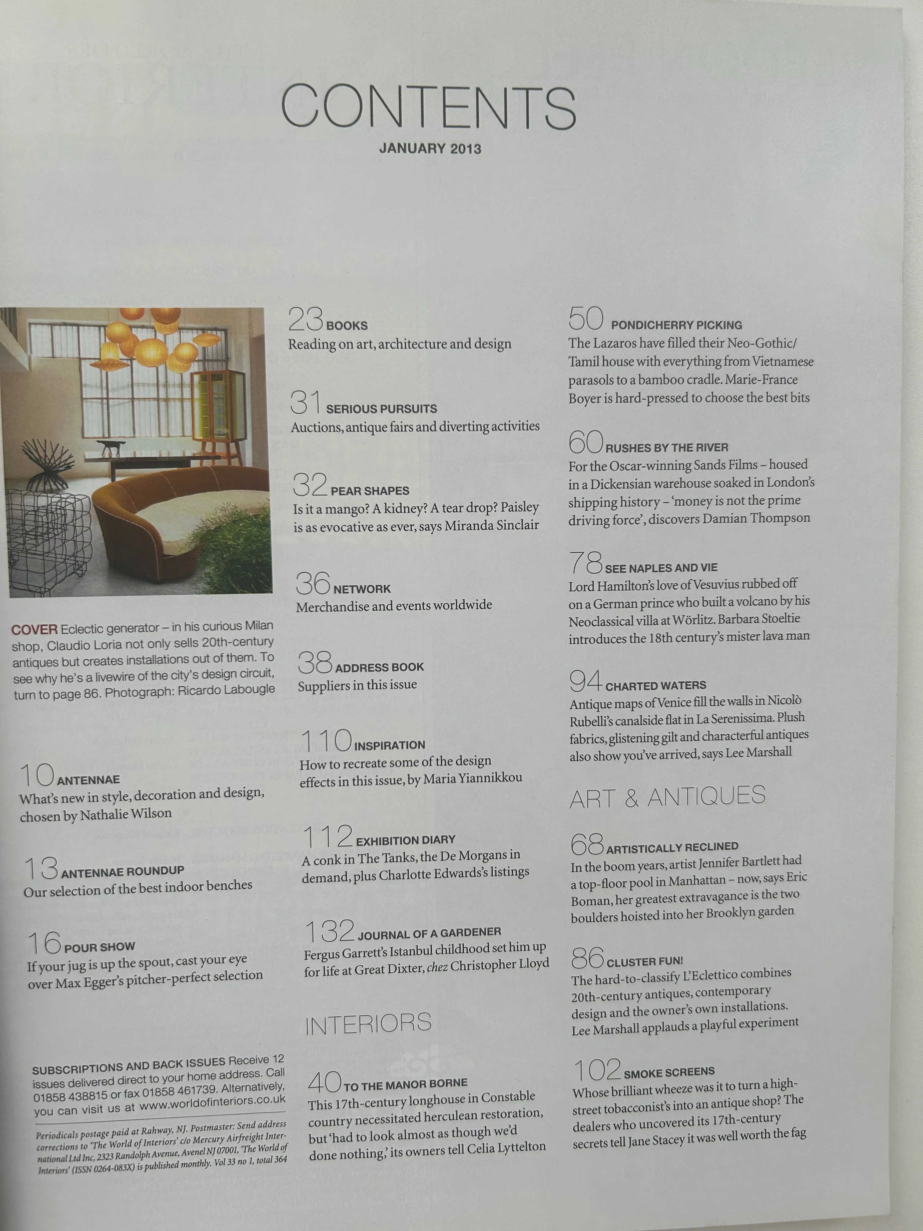 The World of Interiors - January 2013