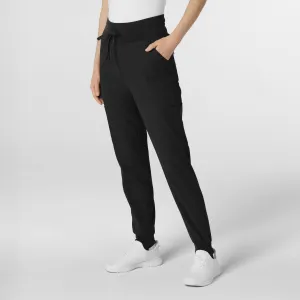 Thrive 5522 Convertible Stirrup Jogger Scrub Pants Black
