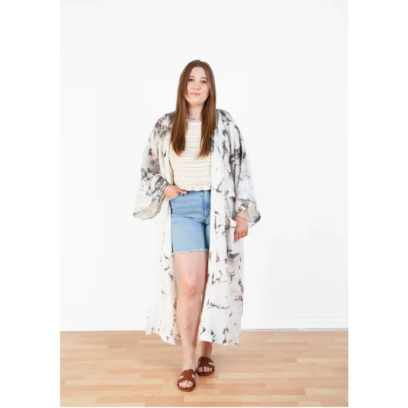Tofino Towel THE ECLIPSE | Tie Dyed Linen Belted Cover-Up