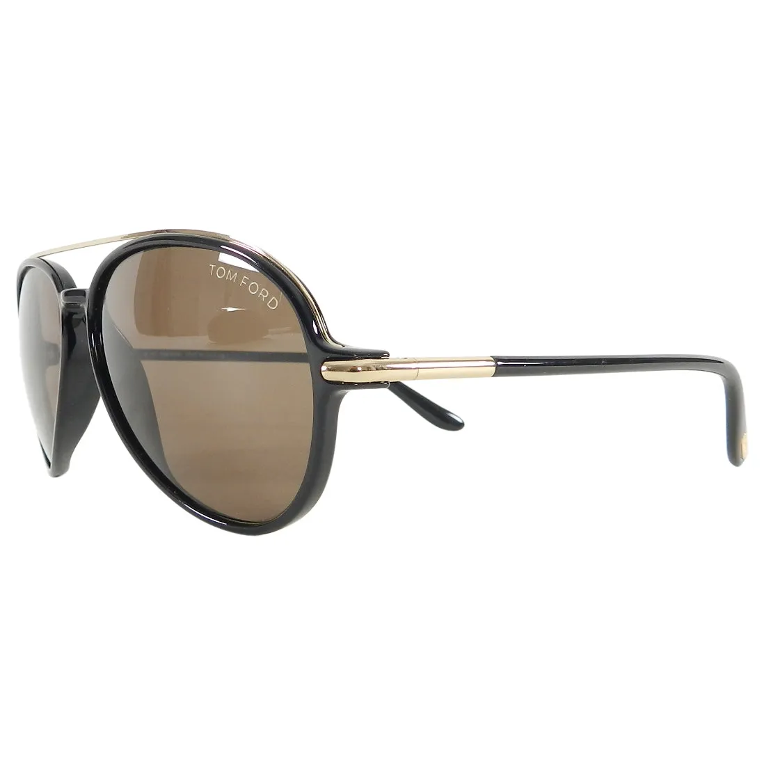 Tom Ford TF149 Ramone Black Frame Aviator Sunglasses with Gold Trim