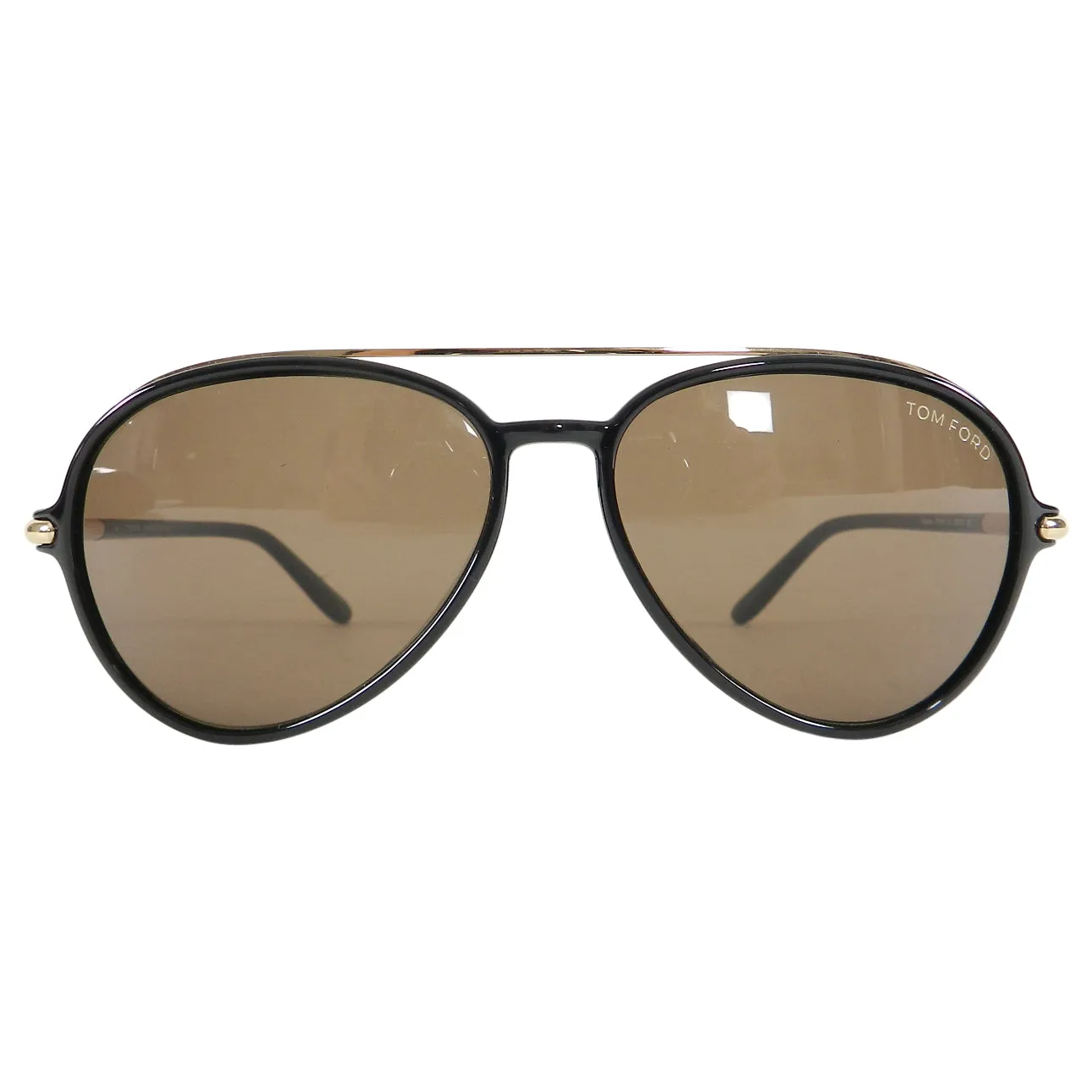 Tom Ford TF149 Ramone Black Frame Aviator Sunglasses with Gold Trim