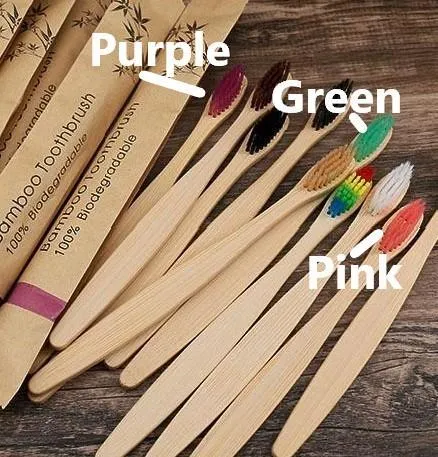 Toothbrush Bamboo Adult Plain and Colours