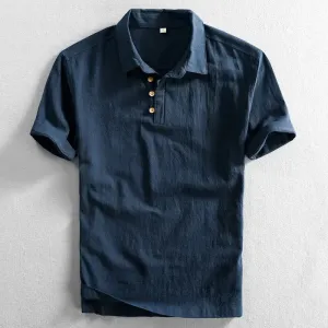 Torino Short Sleeve Linen Button Shirt