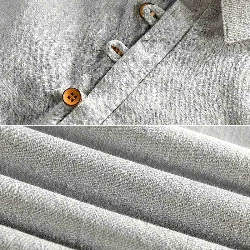 Torino Short Sleeve Linen Button Shirt