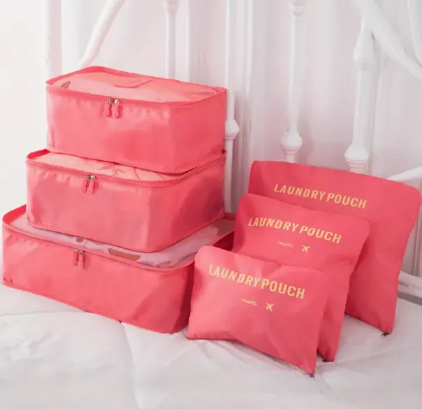 Travel Organizer Set- Watermelon Pink