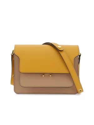 Tricolor Leather Medium Trunk Bag