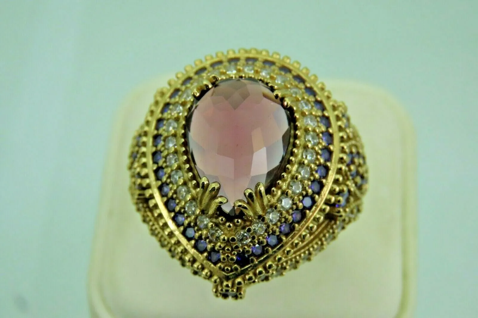 Turkish Handmade Jewelry 925 Sterling Silver Amethyst Stone Womens Ring
