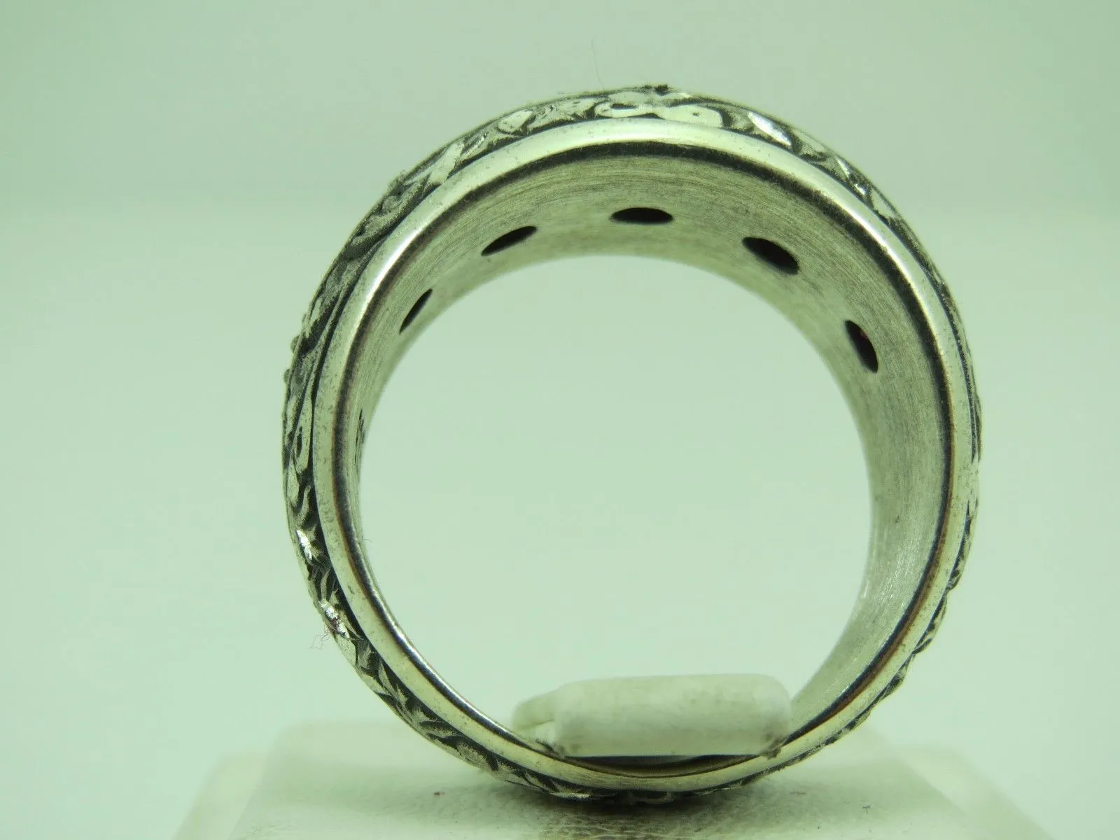 Turkish Handmade Jewelry 925 Sterling Silver Ruby Stone Mens Rings