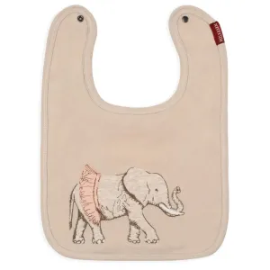 Tutu Elephant Linen Two-Layer Bib