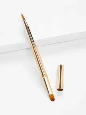 Two Head Metal Handle Lip Brush