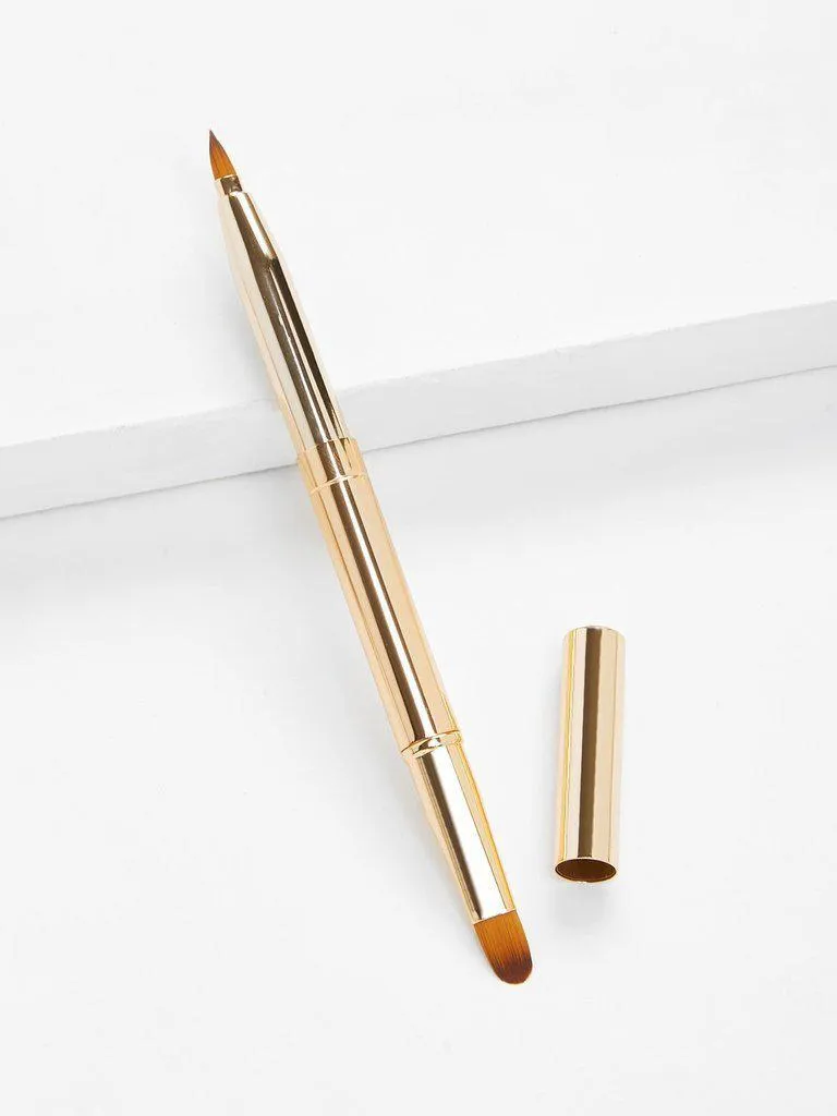 Two Head Metal Handle Lip Brush