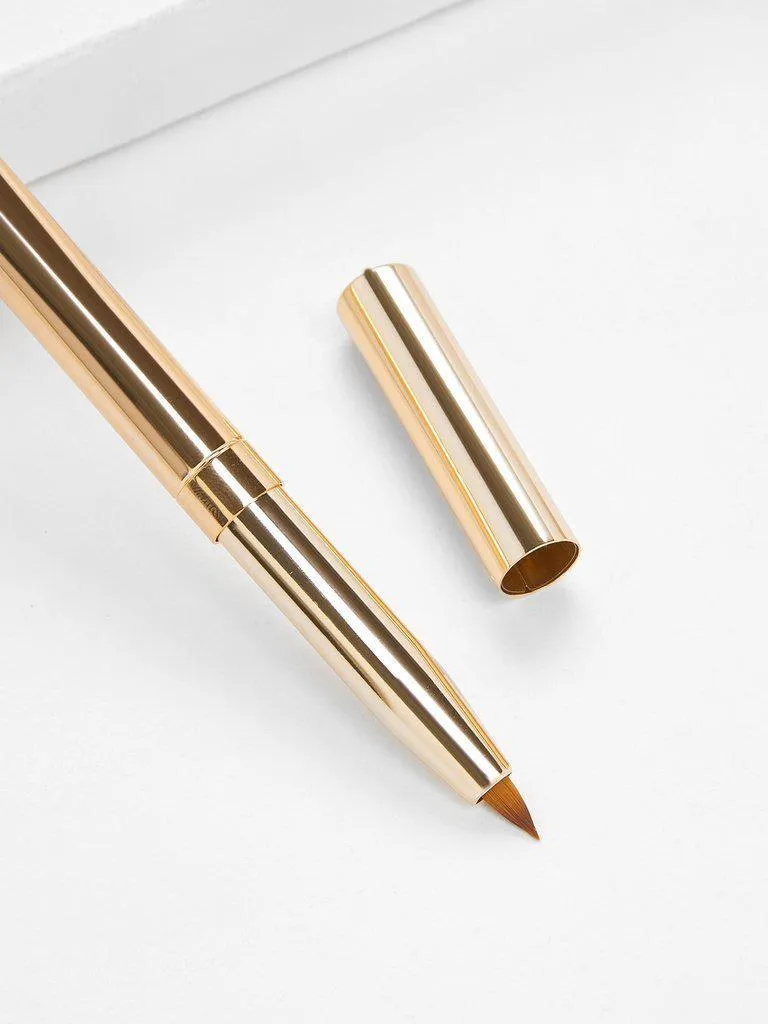 Two Head Metal Handle Lip Brush