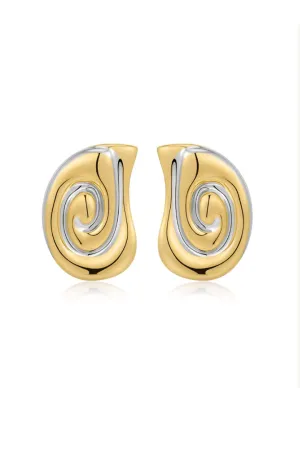 Two Tone Coquille Studs