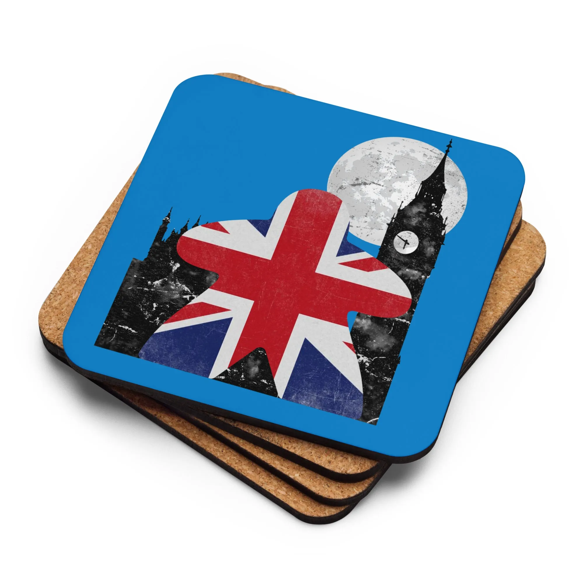 Union Jack British Flag Meeple Board Game Coaster