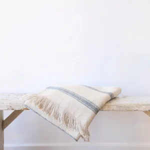 Uniq'uity Dalton Throw - Grey/Blue Stripes