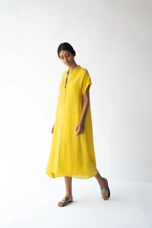 Urvashi Kaur   -   Nova Dress Checkered With Contrast Stitch Line Details