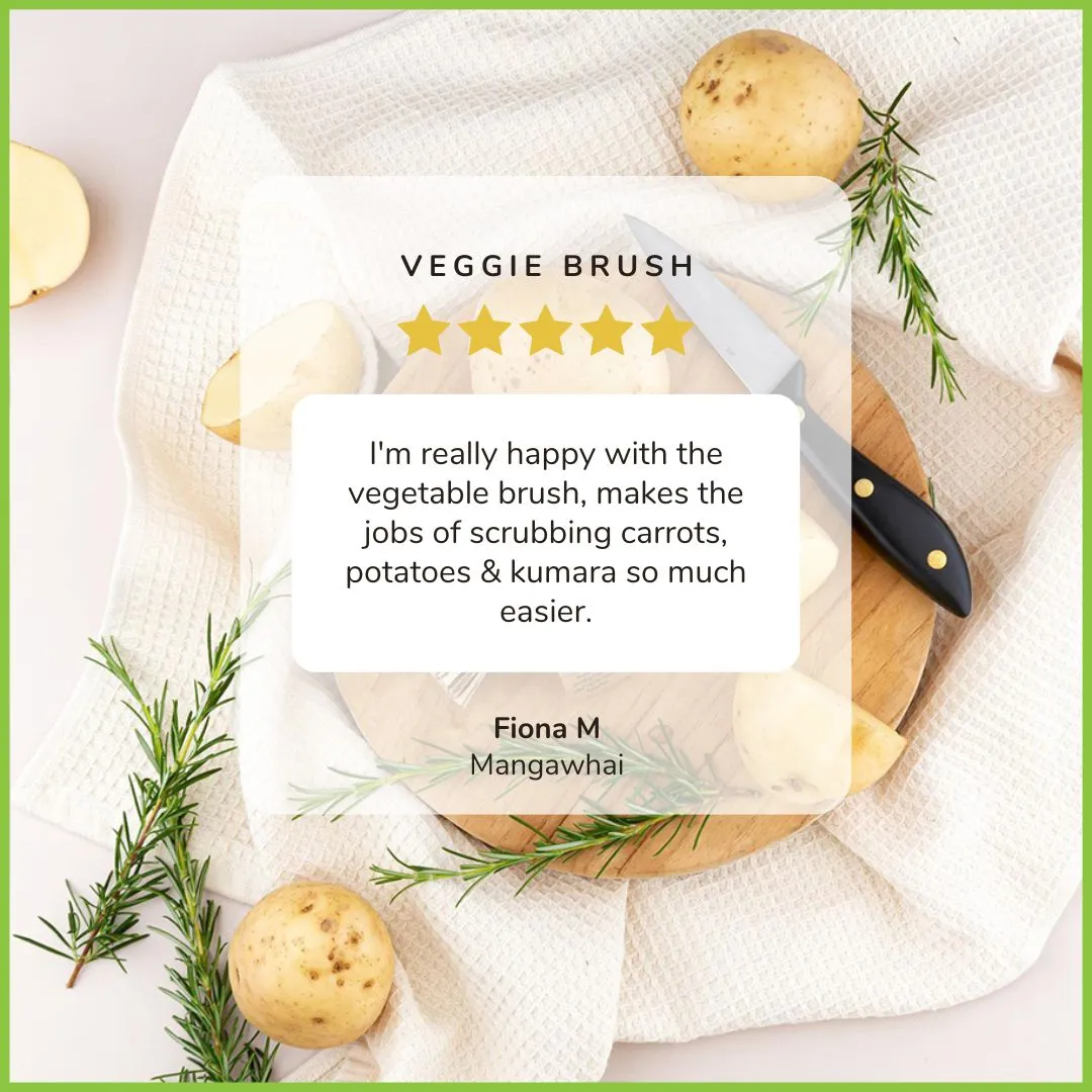 Vegetable Scrubbing Brush - Go Bamboo