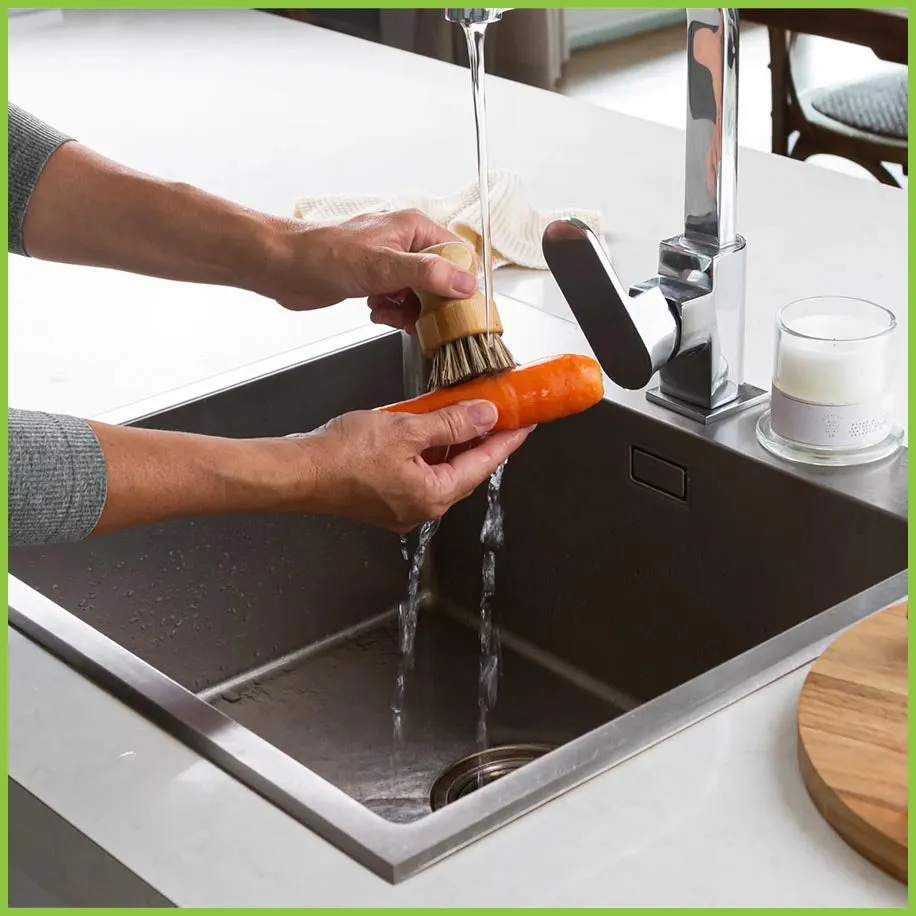 Vegetable Scrubbing Brush - Go Bamboo