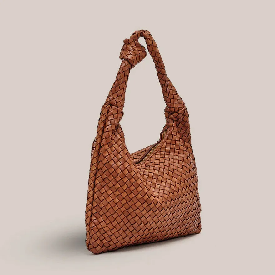 Vestirsi Hailey Woven Hobo Tan