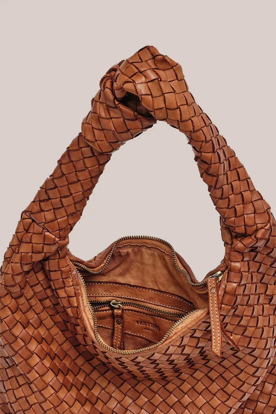 Vestirsi Hailey Woven Hobo Tan