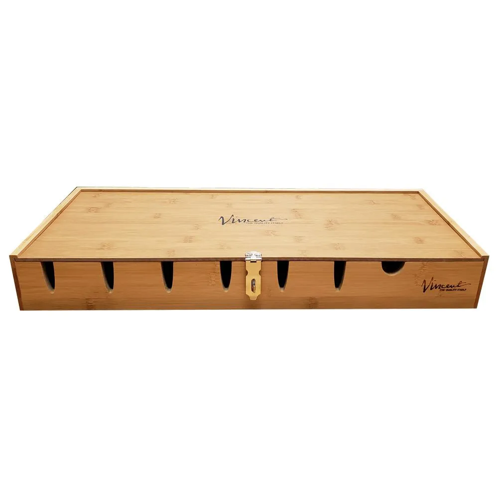 Vincent Bamboo Countertop Tray Deluxe (Natural or Black) VT10200