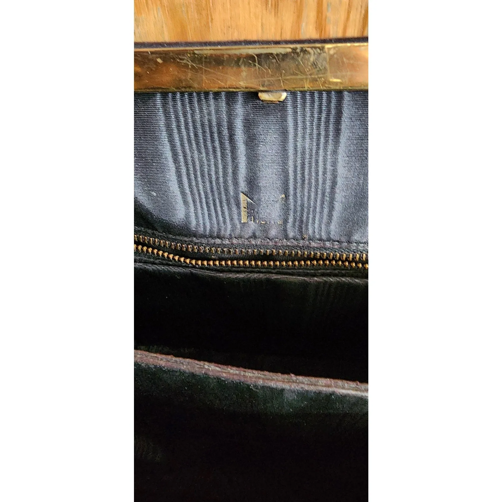 Vintage 60s Black Handbag Silk Fringe Mod