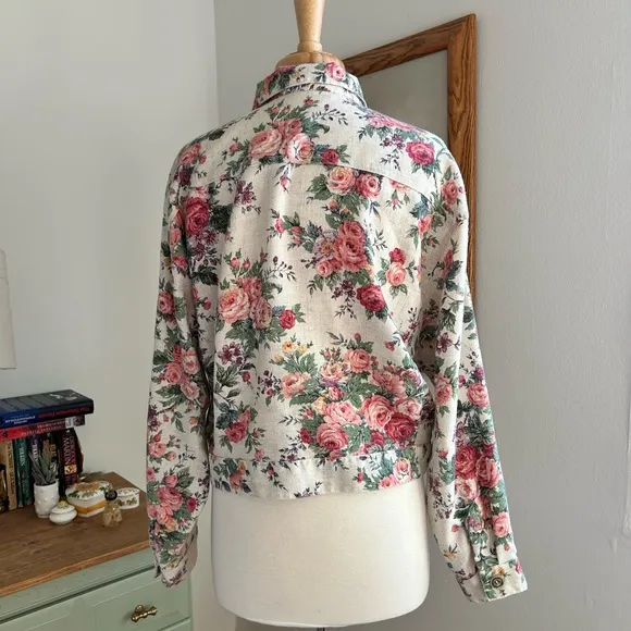 Vintage floral lightweight jacket
