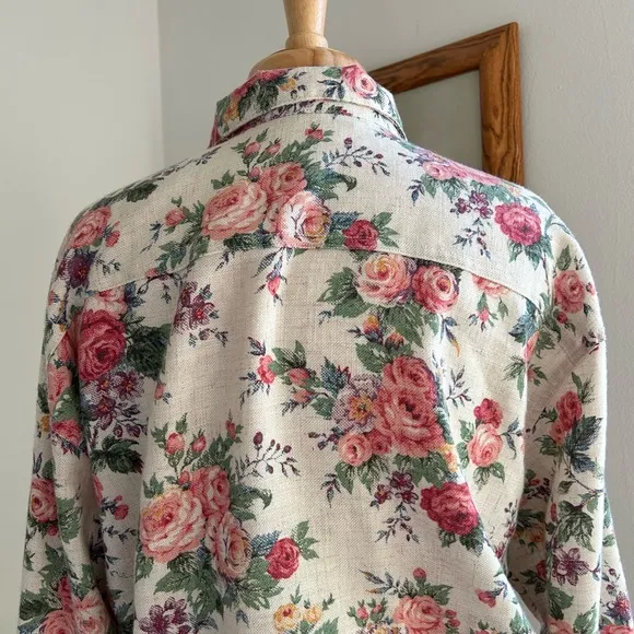 Vintage floral lightweight jacket