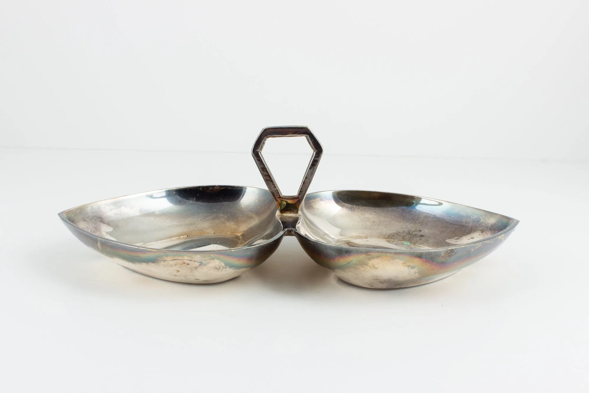 Vintage French Metal Heart Dish