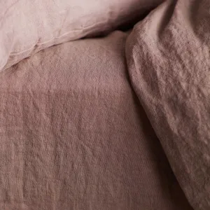 Vintage Rose Pure Linen Fitted Sheet