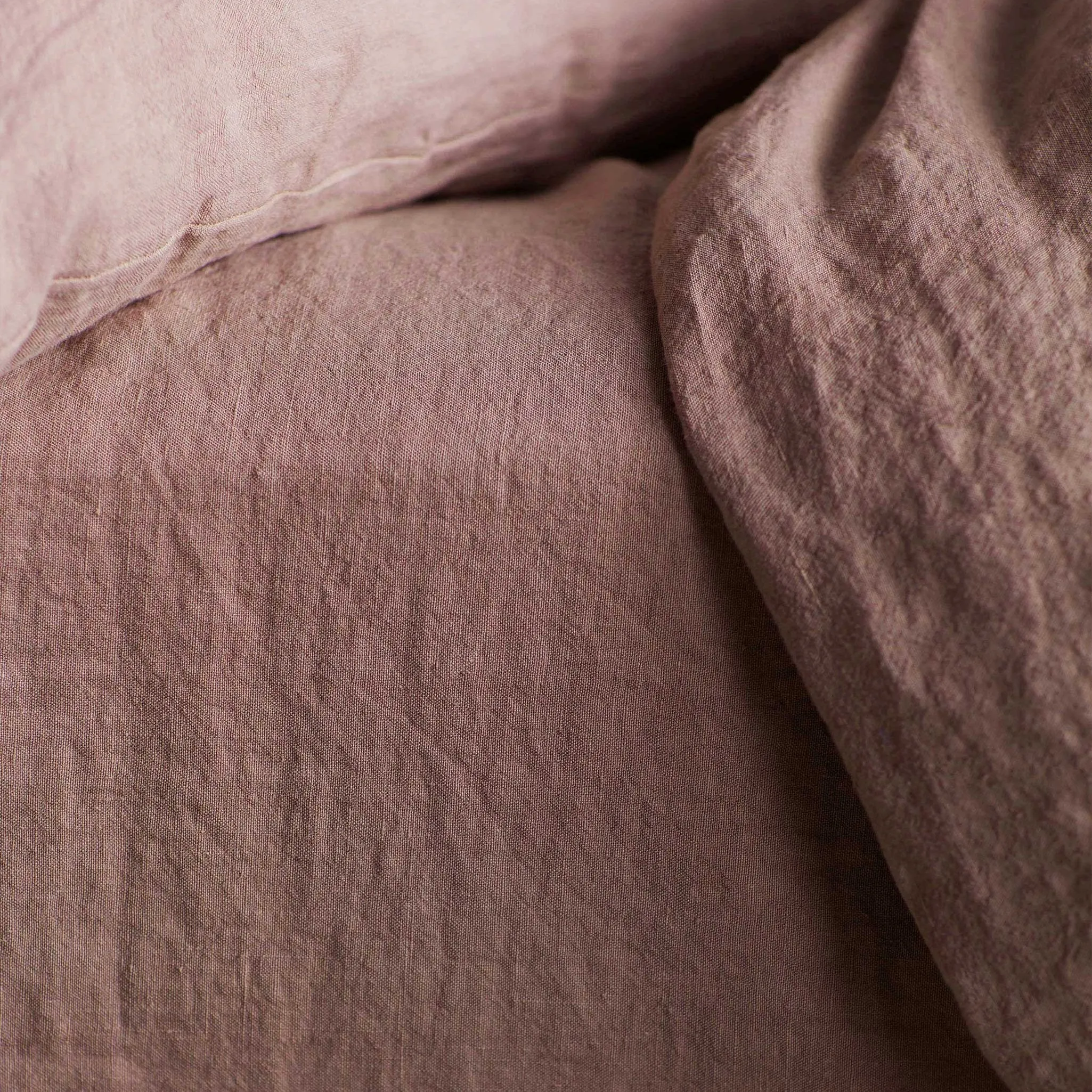 Vintage Rose Pure Linen Fitted Sheet