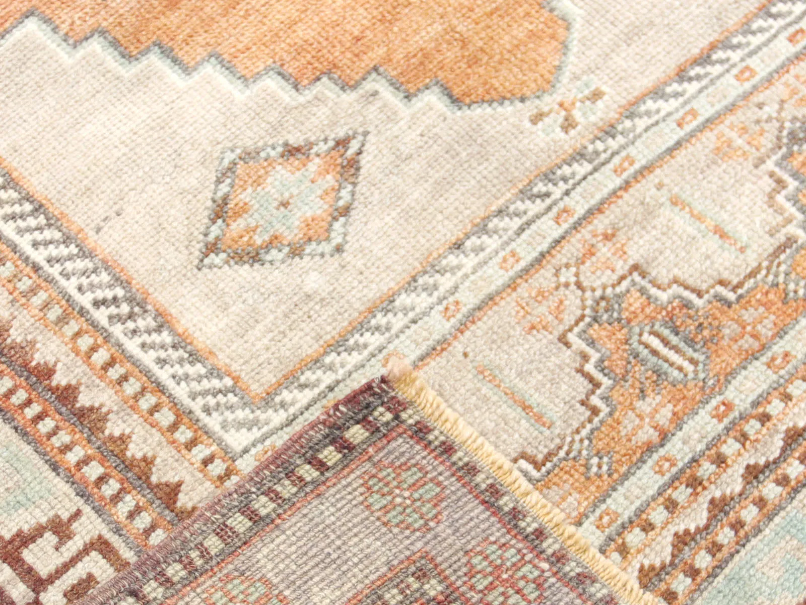 Vintage Turkish Oushak Rug - 3'10" x 6'3"