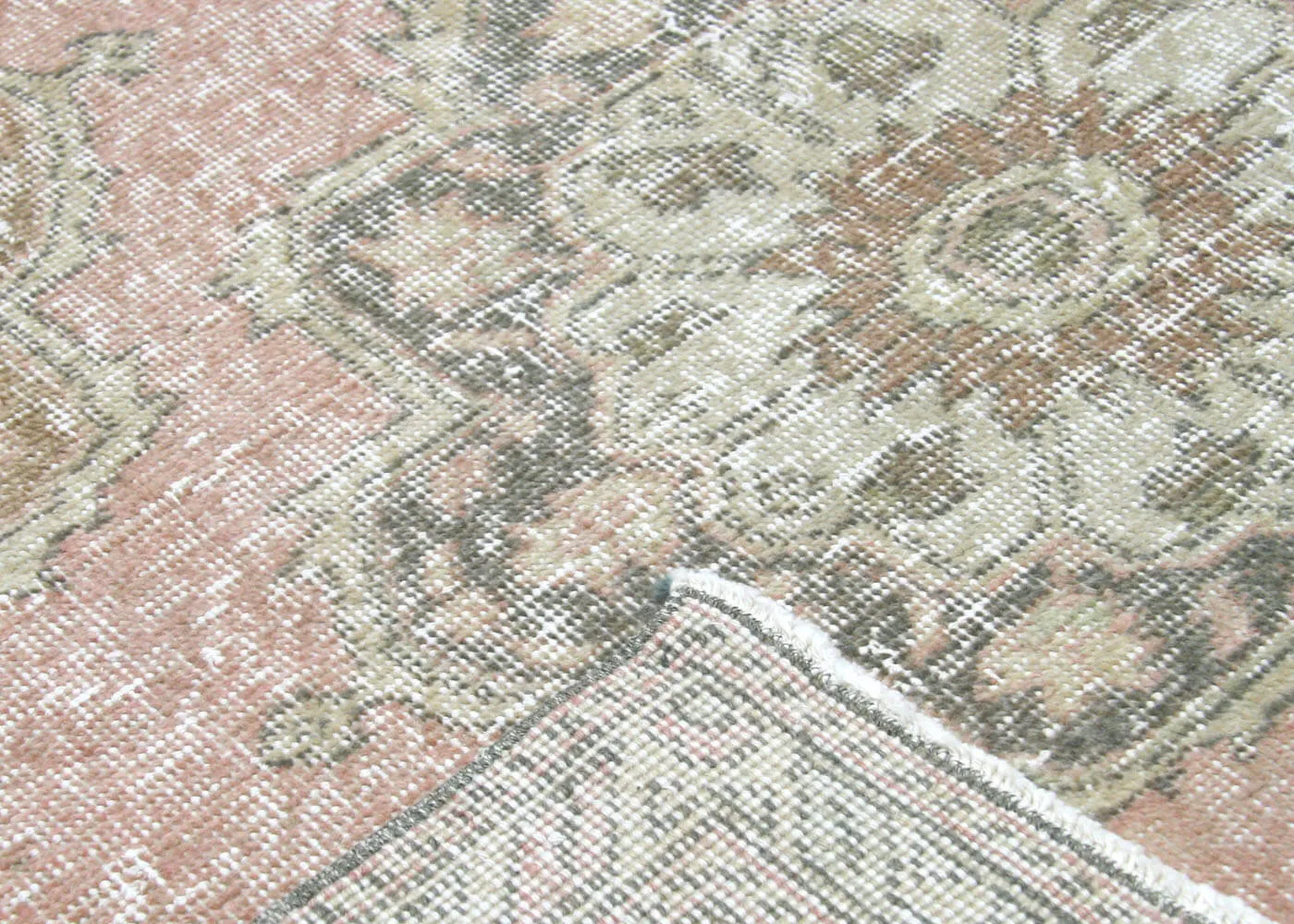 Vintage Turkish Oushak Rug - 4'10" x 12'10"
