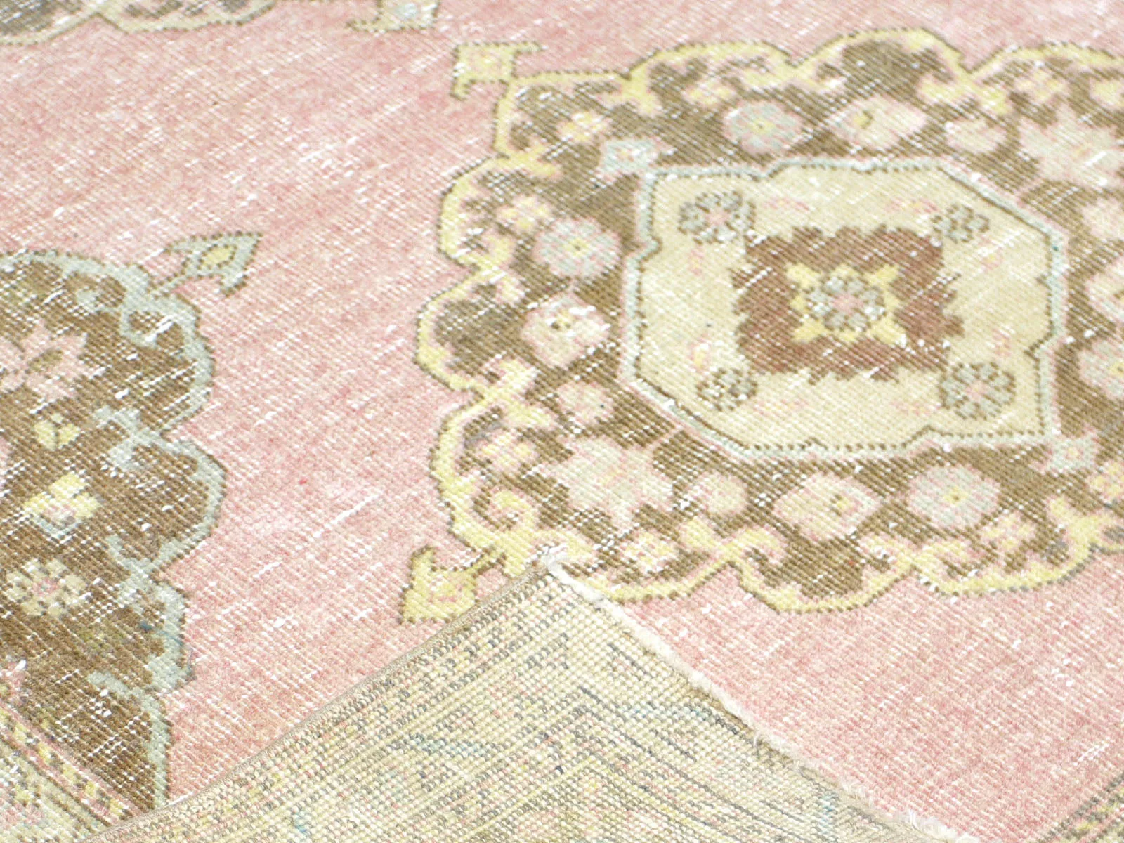 Vintage Turkish Oushak Rug - 4'10" x 12'1"