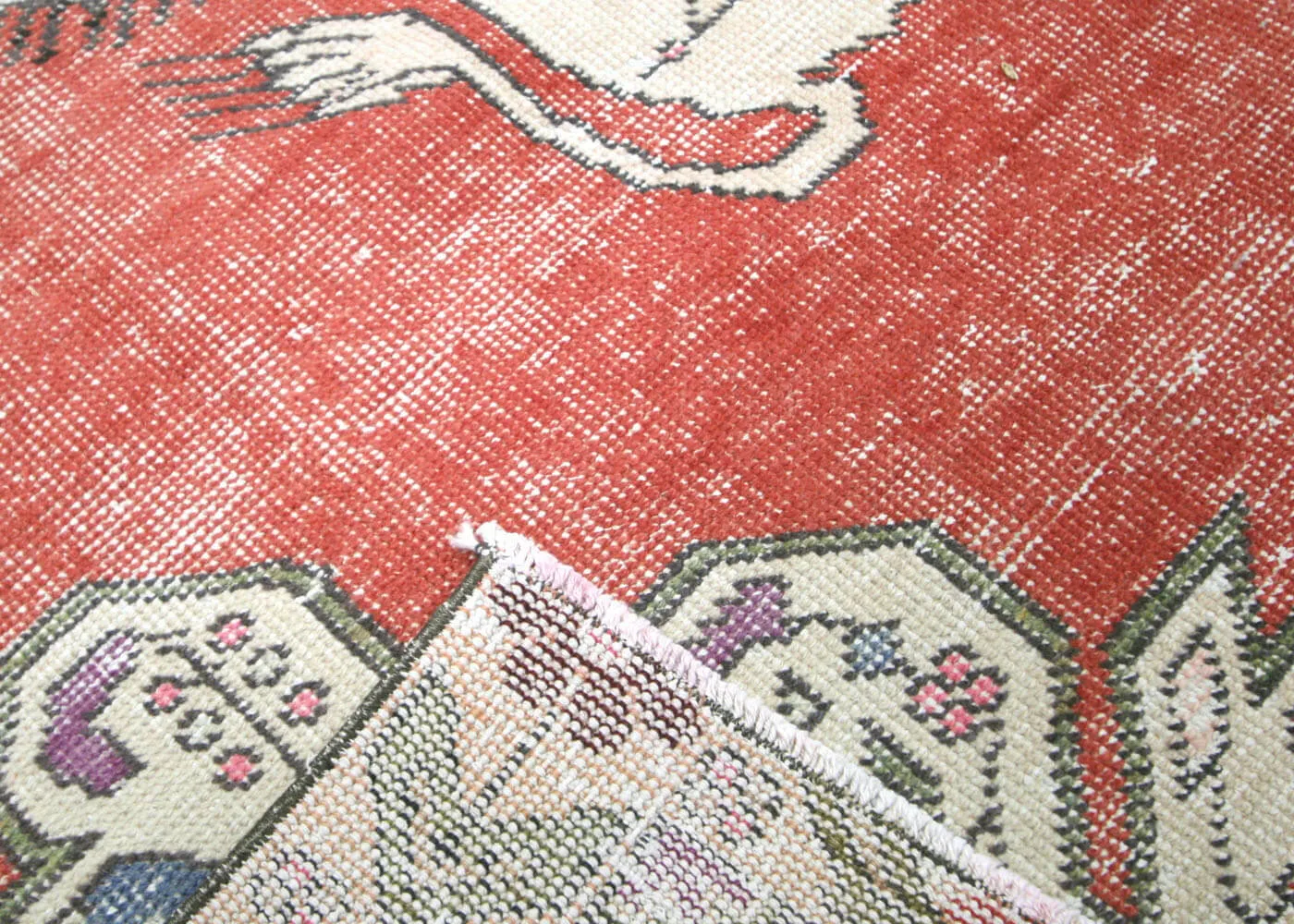 Vintage Turkish Oushak Rug - 4'4" x 6'8"