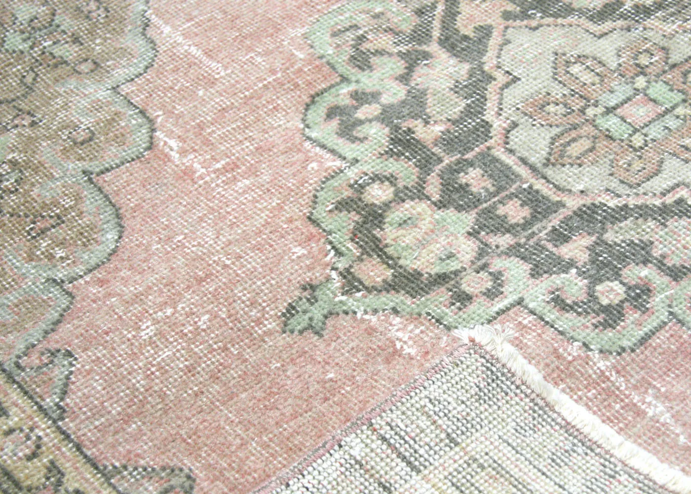 Vintage Turkish Oushak Rug - 4'6" x 13'3"