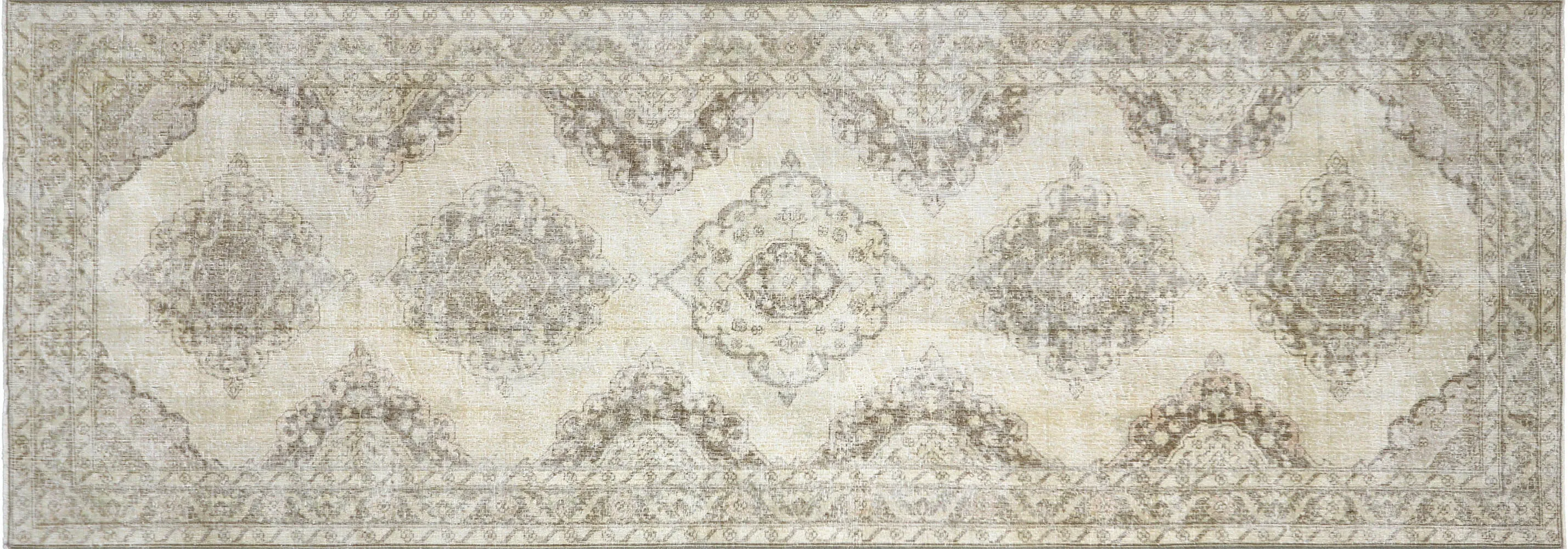 Vintage Turkish Oushak Rug - 4'6" x 13'