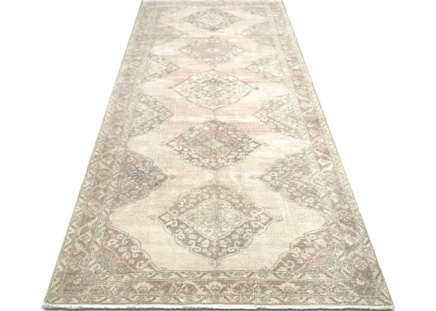 Vintage Turkish Oushak Rug - 4'9" x 13'