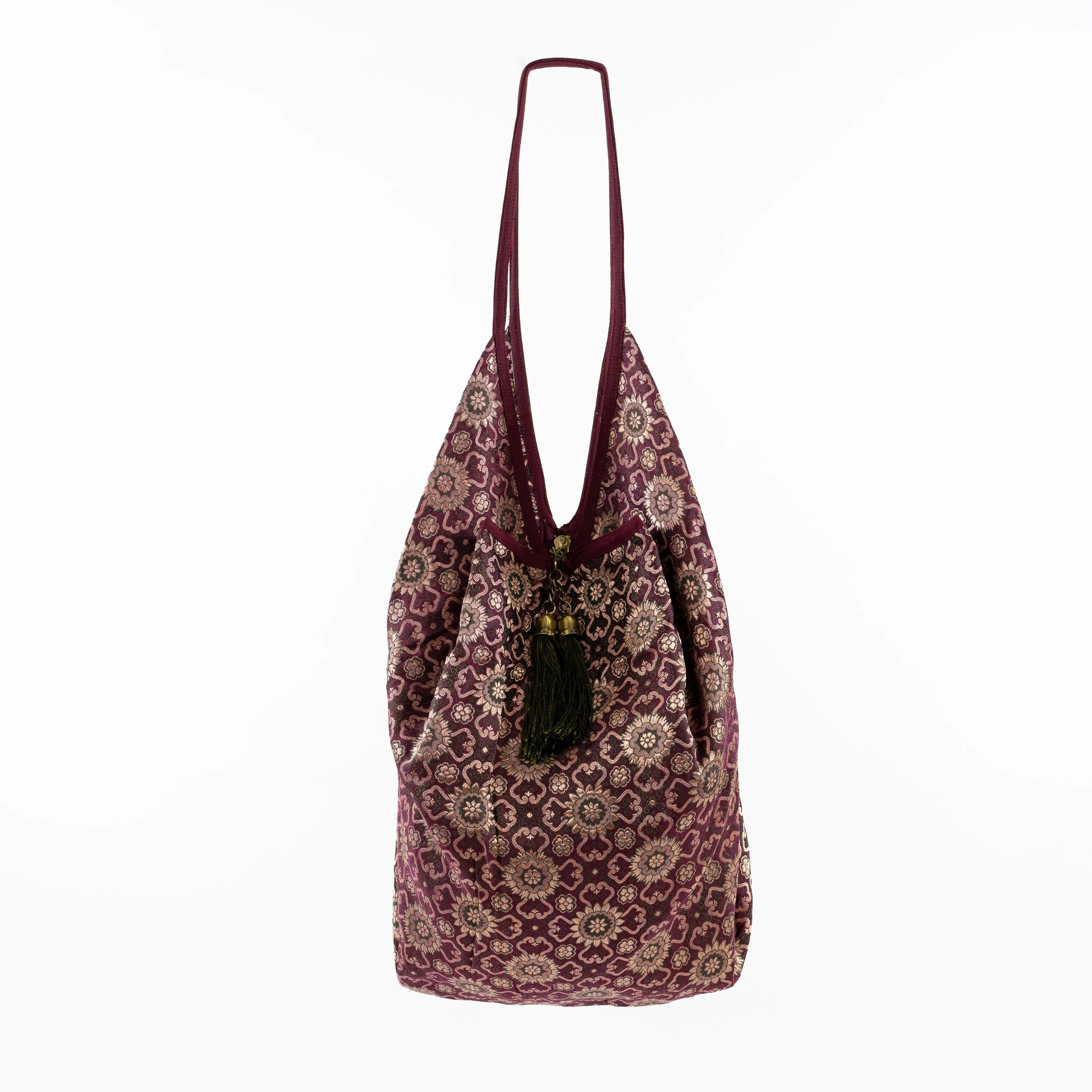 Vintage Wine Red | Banaras Jhola