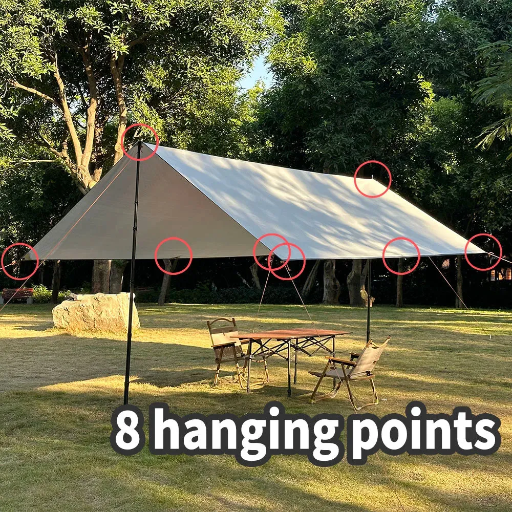 Waterproof Camping Tarp Outdoor Sunshade