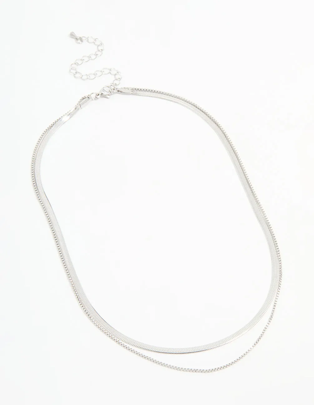 Waterproof Stainless Steel Chain Layered Necklace