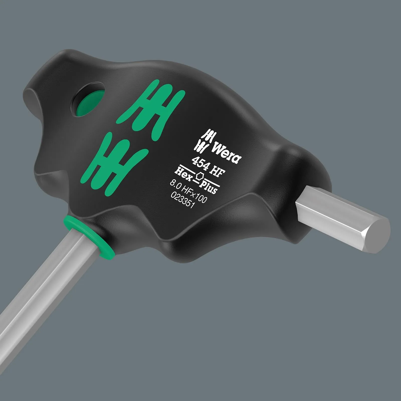 Wera Screwdriver Set T-Handle Hex Plus with Holding Function Metal Rack 7 Piece 454/7 HF Set 2