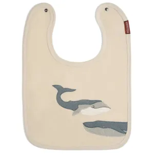 Whale Linen Two-Layered Bib