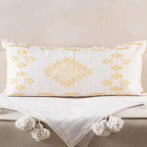 White Cactus silk pillow cover