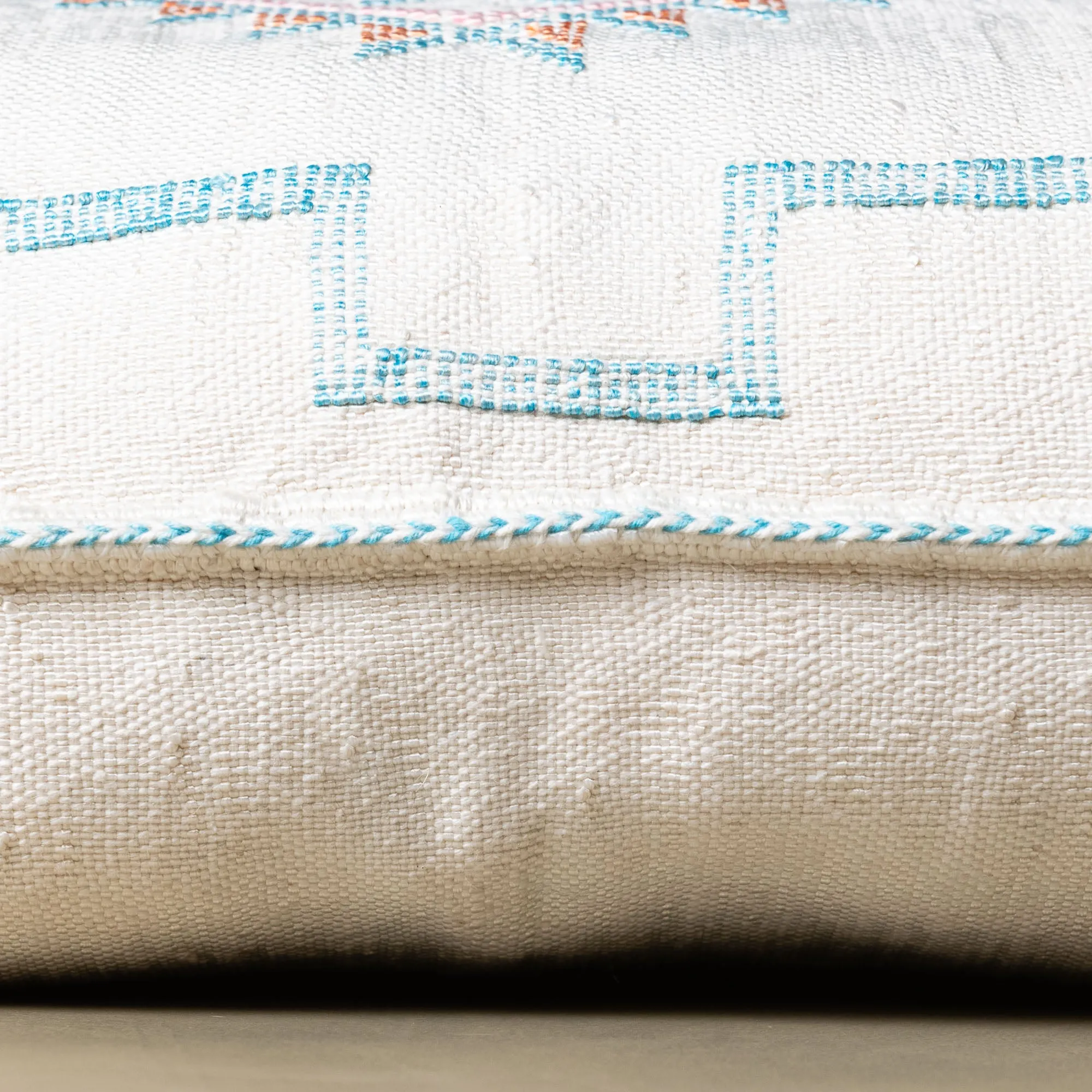 White Cactus silk pillow cover