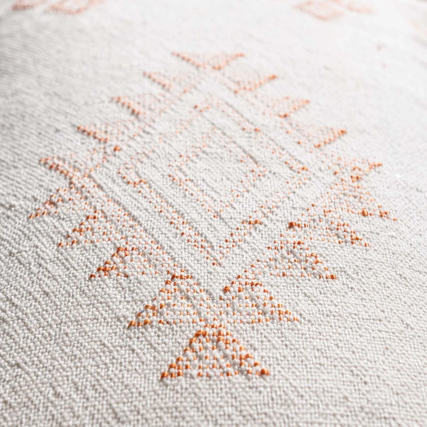 White Cactus silk pillow cover